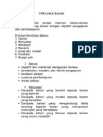 Pemilihan Bahan Pengajaran Pembelajaran