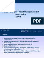 Oracle EAM R12 - Overview of Asset Acquisition and Maintenance Process