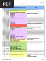 Academic Year Structure 2013-14