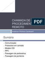 Chamada de Procedimento Remoto