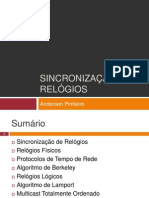 Sincronização de Relógios