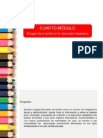 MODULO 4     El papel de la familia en la educación adaptativa