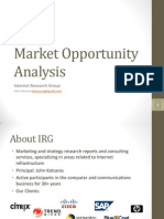 IRG-Market Oportunity Analysis