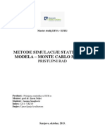 Metode Simulacije Statističkih Modela - Monte Carlo Metoda