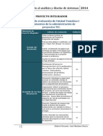 Rubrica Proyecto Integrador RT2014