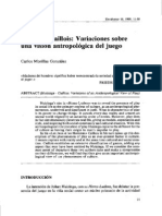 Huizinga-Caillois: Variaciones sobre una visión antropológica del juego