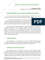 Investigación Educativa Aplicada en Formación de Docentes