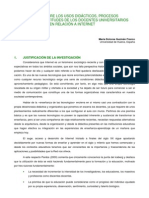 ESTUDIO SOBRE LOS USOS DIDÁCTICOS, PROCESOS FORMATIVOS Y ACTITUDES DE LOS DOCENTES UNIVERSITARIOS EN RELACIÓN A INTERNET