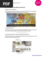 Les visites guidées Des Mots et Des Arts