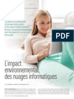 L'impact environnemental des nuages informatiques