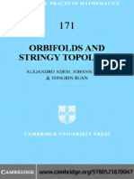 Orbifolds and Stringy Topology by Alejandro adem, Johann Leida & Yongbin Ruan