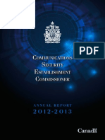 CSEC Commissioner's Report 2012-2013