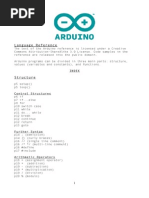 Arduino Language Reference