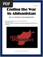 Ending the War in Afghanistan - 2013