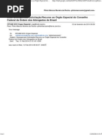 Desesperado Recurso ao Órgão Especial do CF OAB
