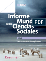 Informe Mundial Sobre Las Cienicas Sociales