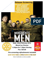 Events Poster - Monuments Men