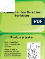 Calidad de Servicios Turisticos