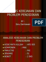 Analisis Kebijakan Pendidikan