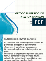 Metodo Numerico de Newton Raphson