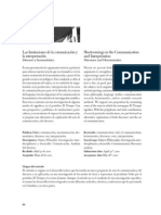 Las Limitaciones de La Comunicacion y La Interpretacion