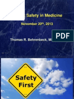 Patient Safety in Medicine - IHQN 2013