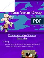 Group Vs Teams Formulation of Group