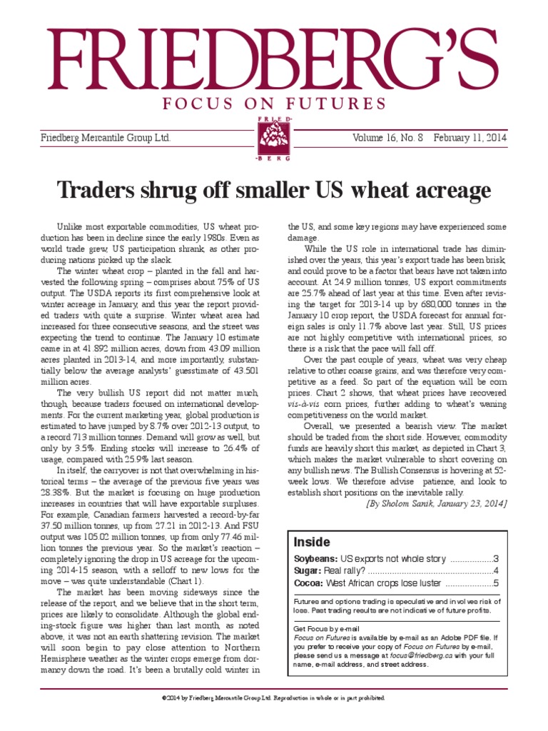 Focus v16 n8 FNL PDF Cocoa Bean Futures Contract