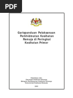 Download Garispanduan PelaksanaanPerkhidmatan KesihatanRemaja di PeringkatKesihatan Primer by MohdMustaza SN206596098 doc pdf