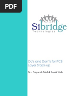 Do's and Don'ts For PCB Layer Stack-Up: by - Pragnesh Patel & Ronak Shah