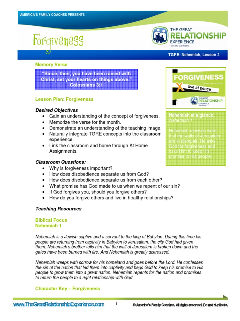 Forgiveness Forgiveness Forgiveness Forgiveness Memory Verse Pdf