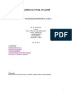 Revised Fundamentals of Volumetric Analysis