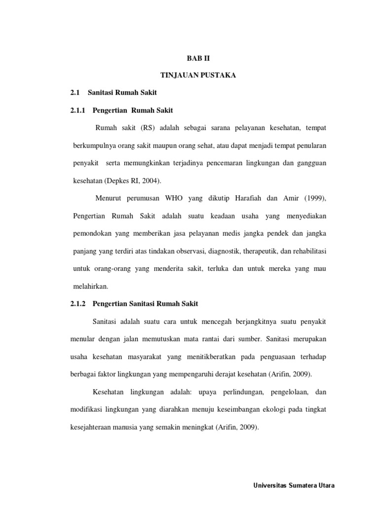 Sanitasi Rumah Sakit