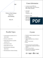 C B A R: PHYS 7500 Condensed Matter Physics 1 Course Information