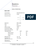 Malic Acid Properties