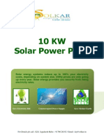 10 KW Solar Power Plant