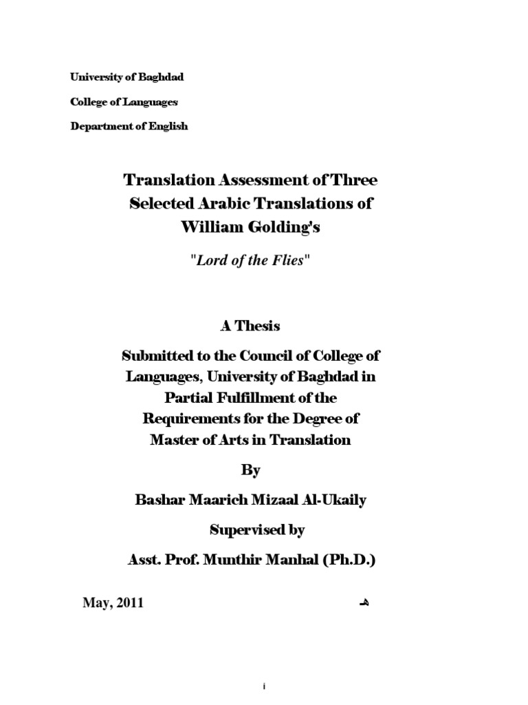 Phd thesis in translation studies image