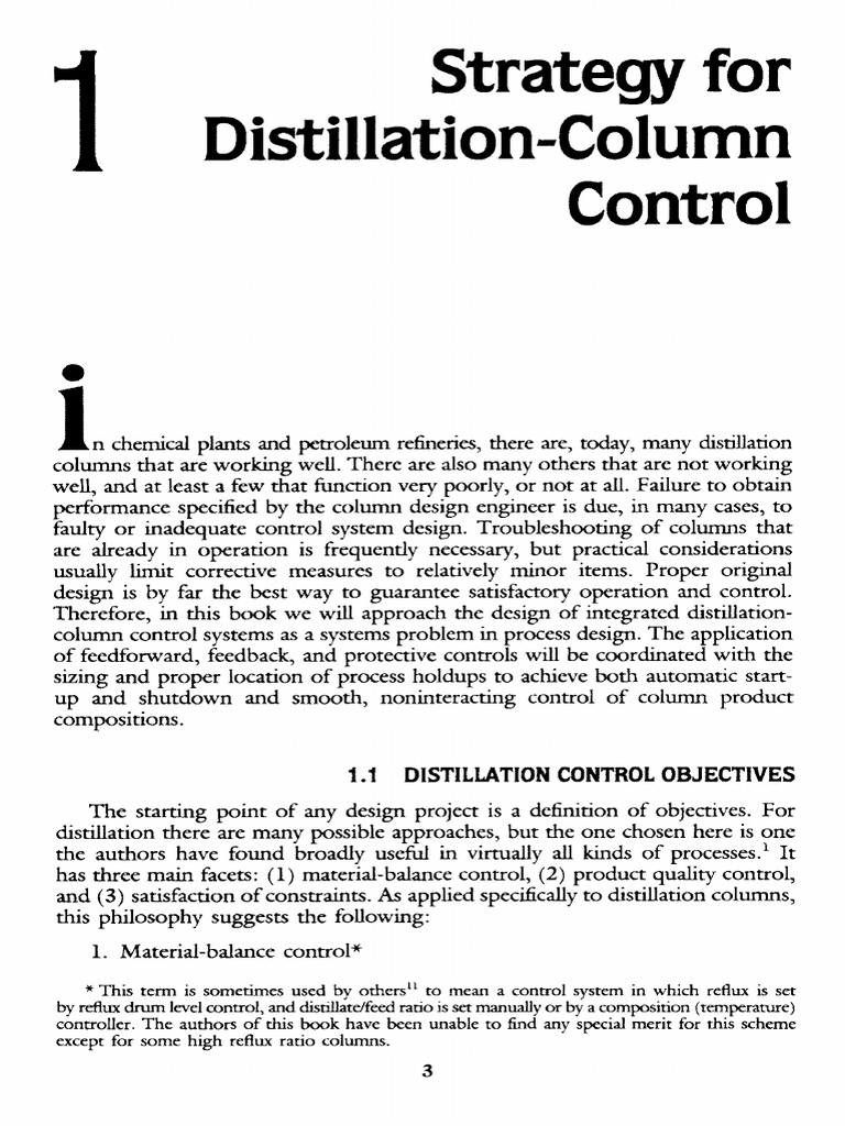 Strategy For DistillationColumn Control | PDF | Control Theory ...
