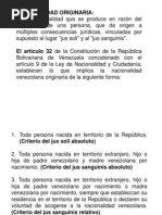 Nacionalidad y Ciudadania