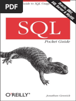 SQL Pocket Guide