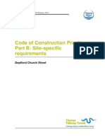 Code of Construction Practice Part B: Site Specific Requirements - Deptford Church Street Comparite Against 3 February 2014