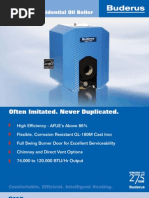 Buderus G115 Oil Fired Hot Water Boiler Brochure