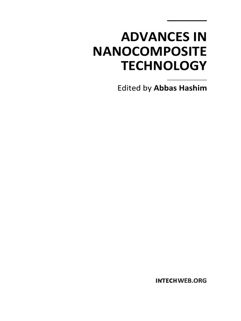Advances in Nanocomposite Technology | PDF | Solar Cell | Thin
