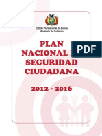 Plan Nacional de Seguridad Ciudadana 2012- 2016