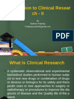 Introduction To Clinical Research II