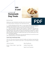 Recipe Ideas For Quick and Healthy Homemade Dog Treats