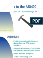 Intro To The AS/400: Chapter 14 - Screen Design Aid