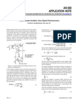 AN-580 Application Note: Programmable Oscillator Uses Digital Potentiometers