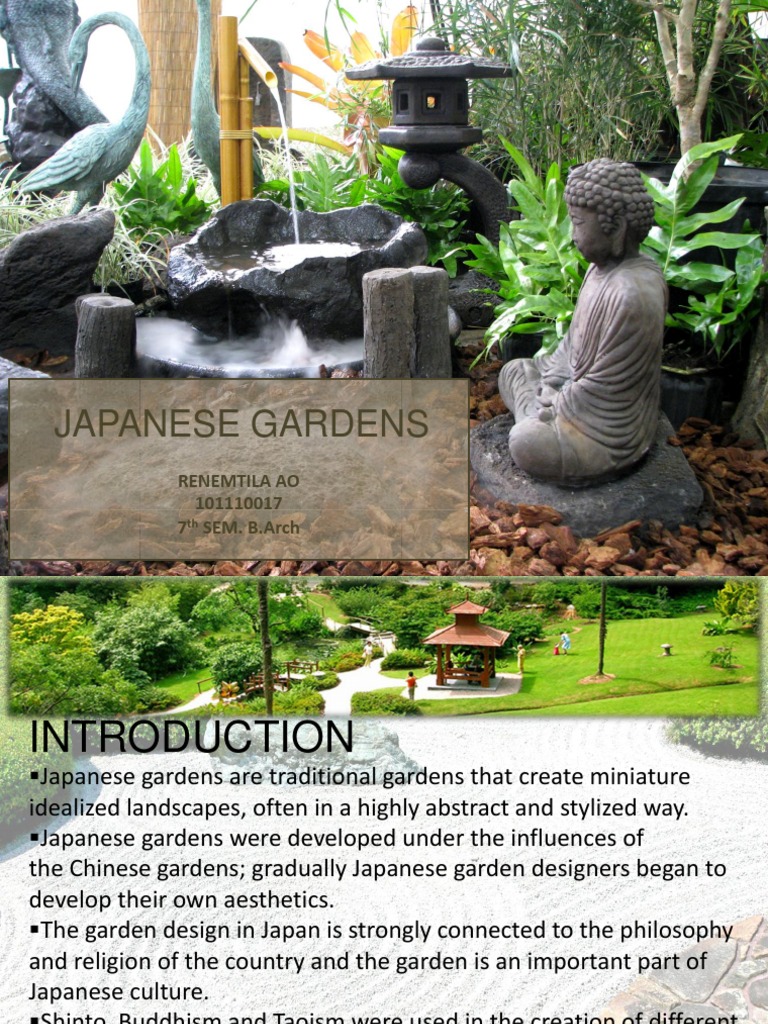 Japanese Gardens PDF Gardens Trees