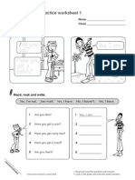Are You Tall? Yes, I Am. No, I Haven't.: 1 Grammar Practice Worksheet 1